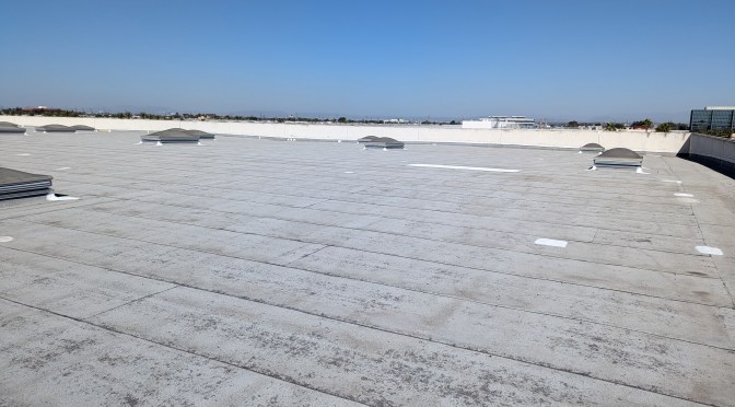 William Leys Waterproofing Consultants LLC Performs Roof Inspections of 110,000 SQ Foot Low Slope Roof on a Commercial Building in Los Angeles